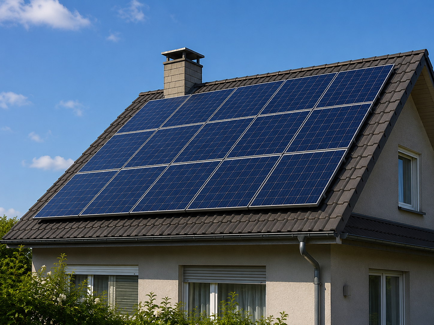 Solar panel close-up